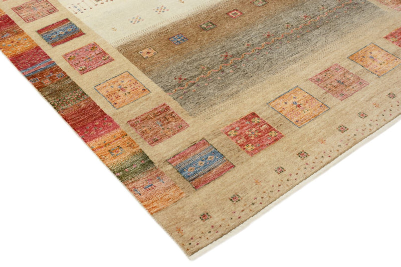 Alfombra Gabbeh - Loribaft Indus - 255 x 173 cm - beige oscuro