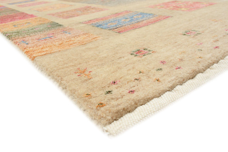 Alfombra Gabbeh - Loribaft Indus - 255 x 173 cm - beige oscuro