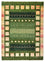 Alfombra Gabbeh - Loribaft Indus - 245 x 178 cm - verde