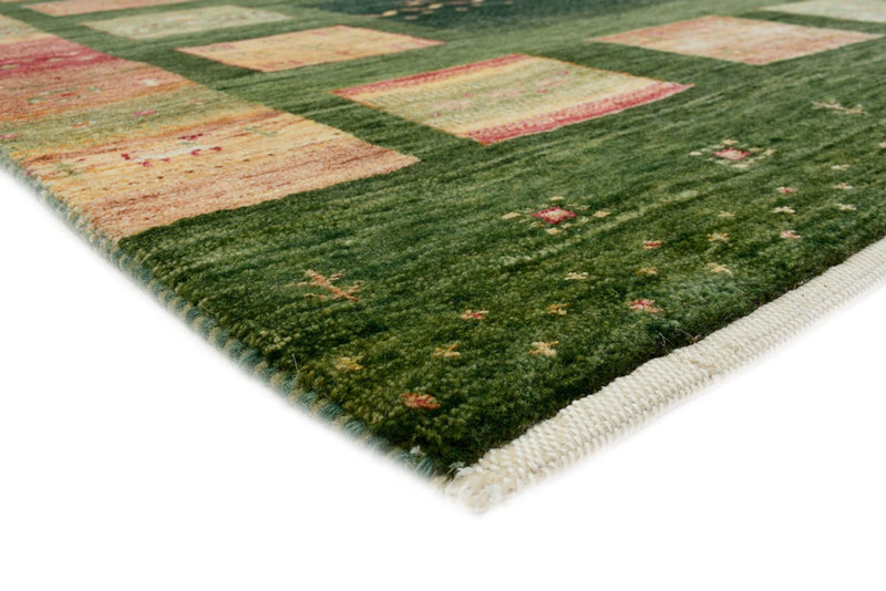 Alfombra Gabbeh - Loribaft Indus - 245 x 178 cm - verde
