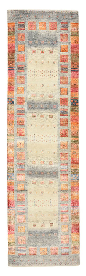 Alfombra de pasillo Alfombra Gabbeh - Loribaft Indus - 295 x 82 cm - multicolor