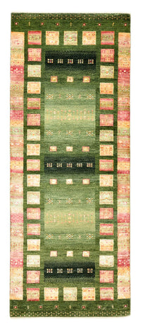 Alfombra de pasillo Alfombra Gabbeh - Loribaft Indus - 192 x 76 cm - multicolor