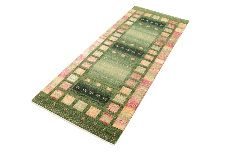 Alfombra de pasillo Alfombra Gabbeh - Loribaft Indus - 192 x 76 cm - multicolor