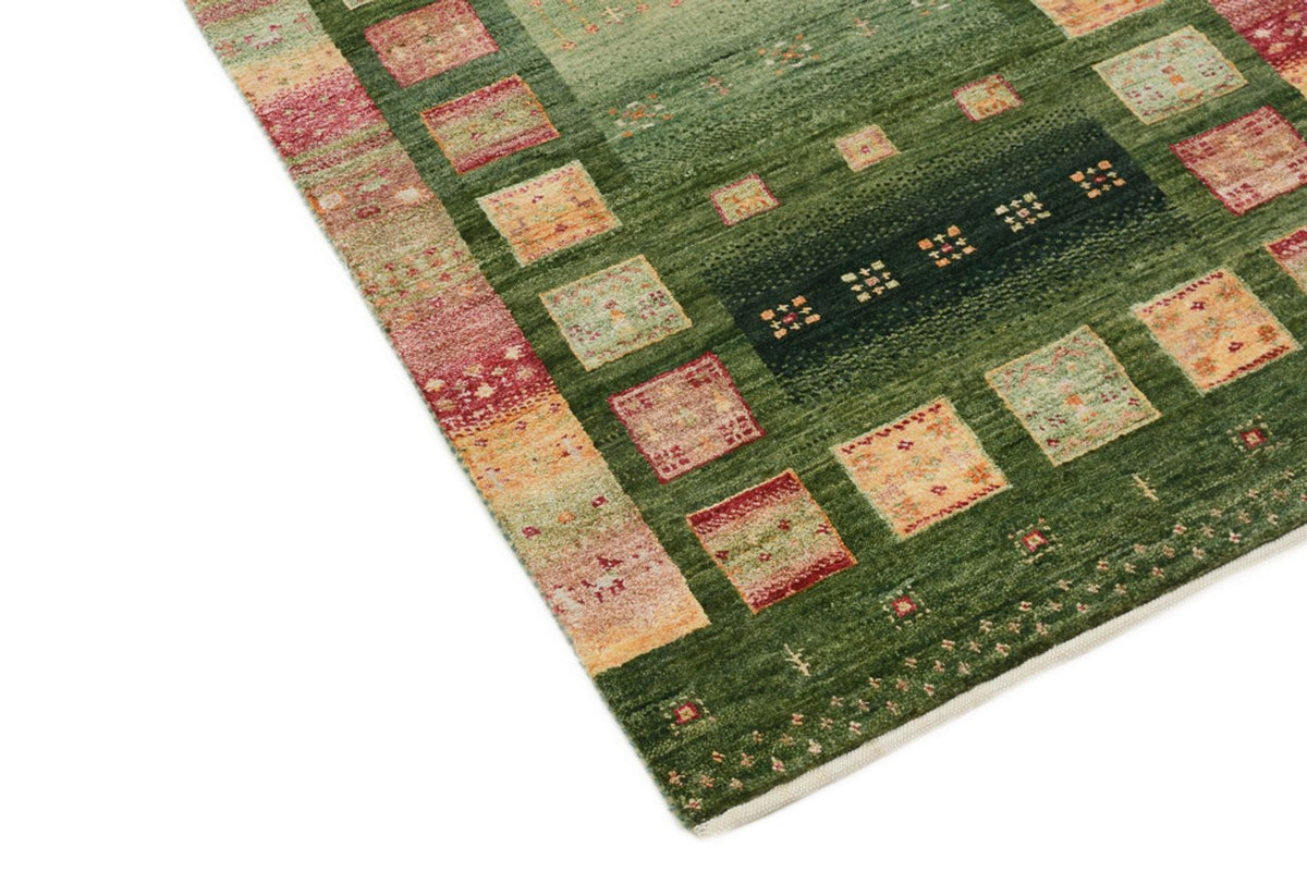 Alfombra de pasillo Alfombra Gabbeh - Loribaft Indus - 192 x 76 cm - multicolor