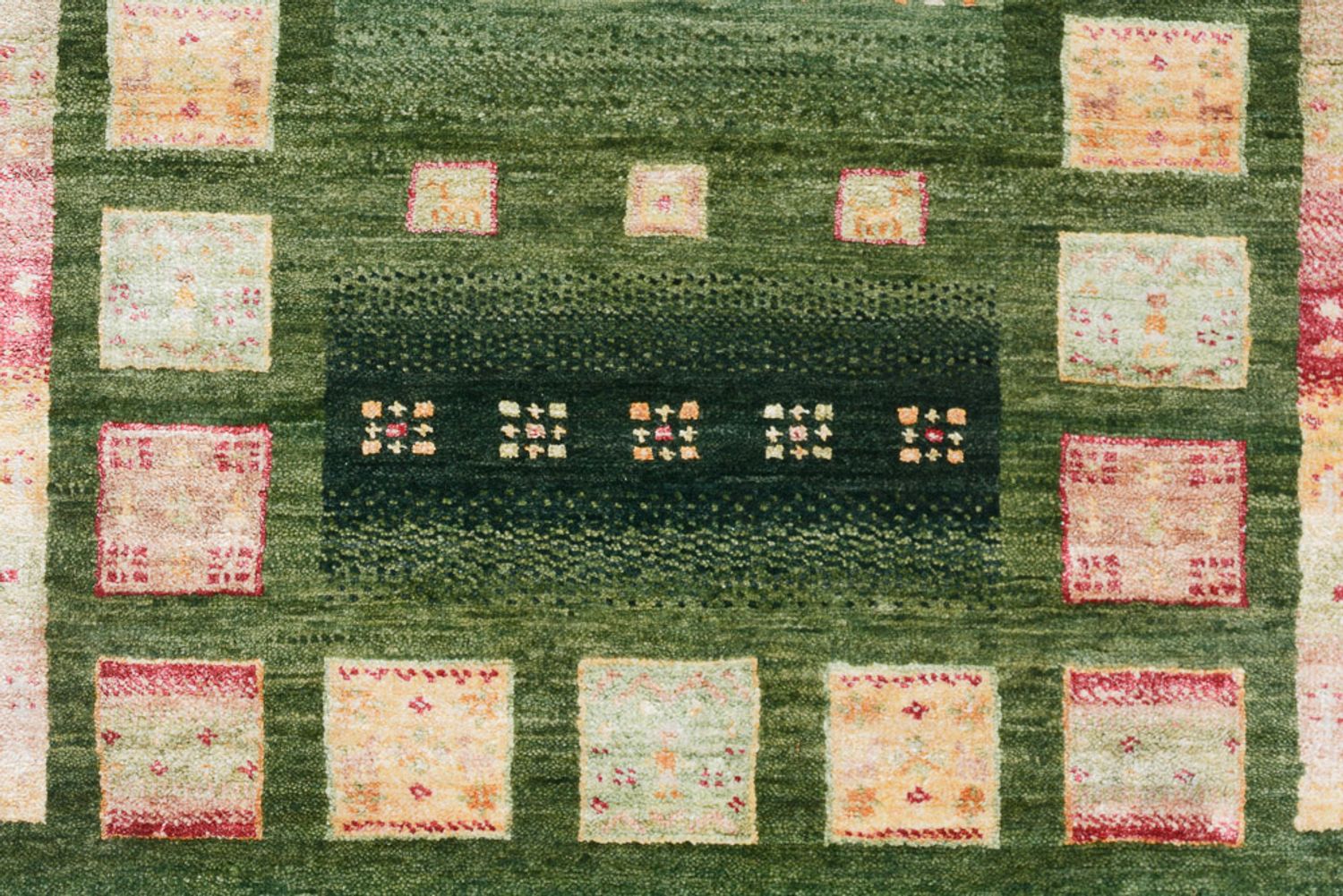 Alfombra de pasillo Alfombra Gabbeh - Loribaft Indus - 192 x 76 cm - multicolor