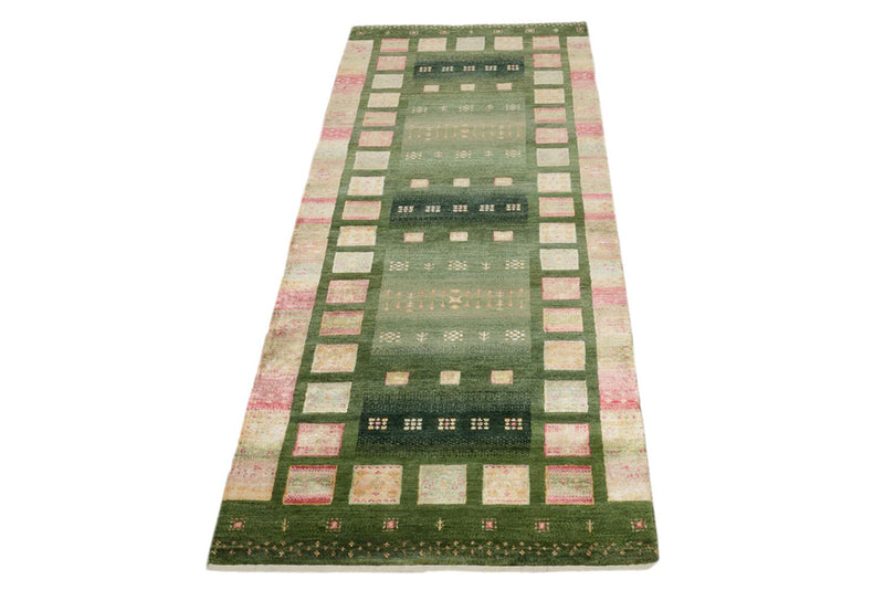 Alfombra de pasillo Alfombra Gabbeh - Loribaft Indus - 192 x 76 cm - multicolor