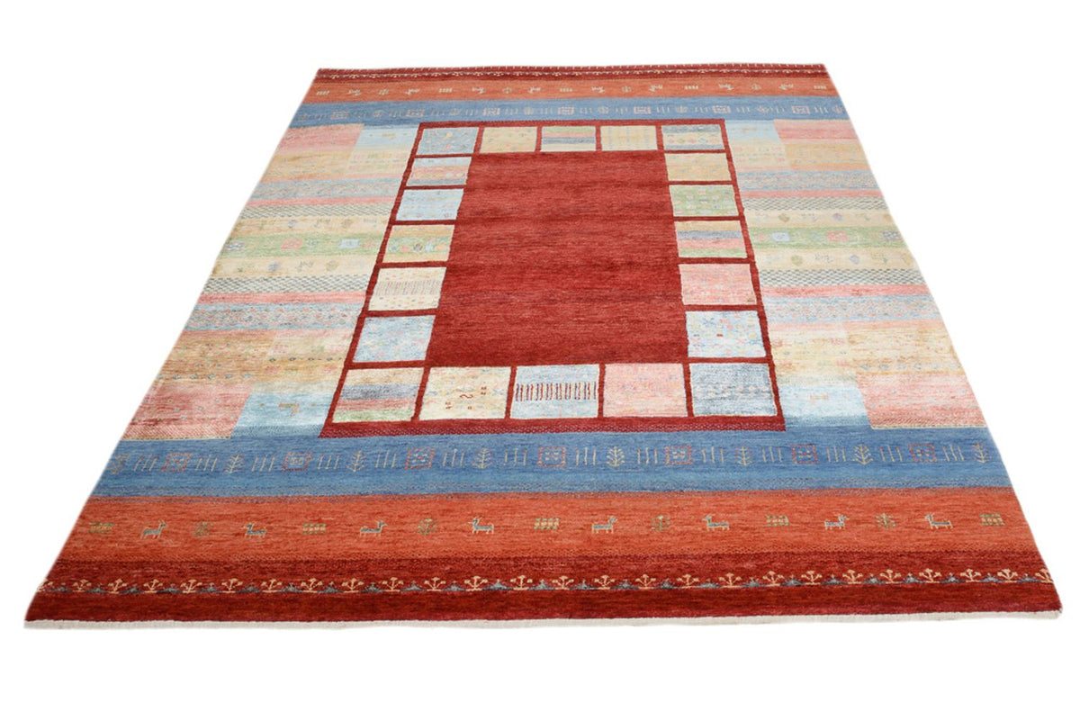 Alfombra Gabbeh - Loribaft Indus - 242 x 176 cm - multicolor