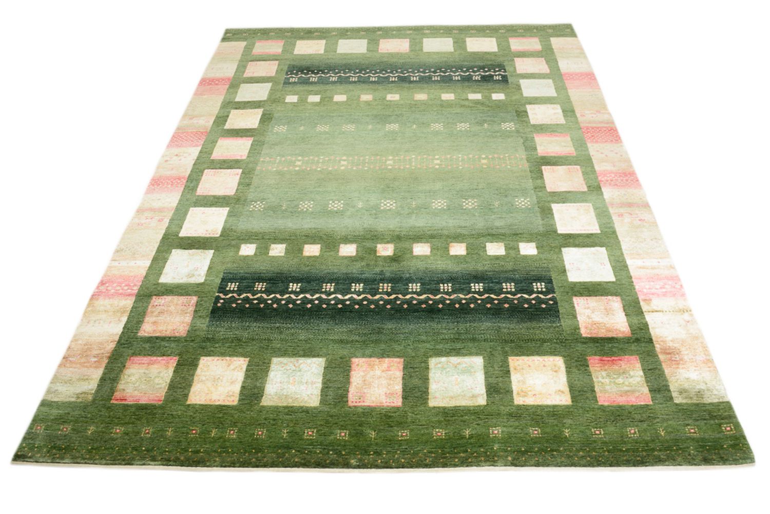 Alfombra Gabbeh - Loribaft Indus - 343 x 251 cm - multicolor