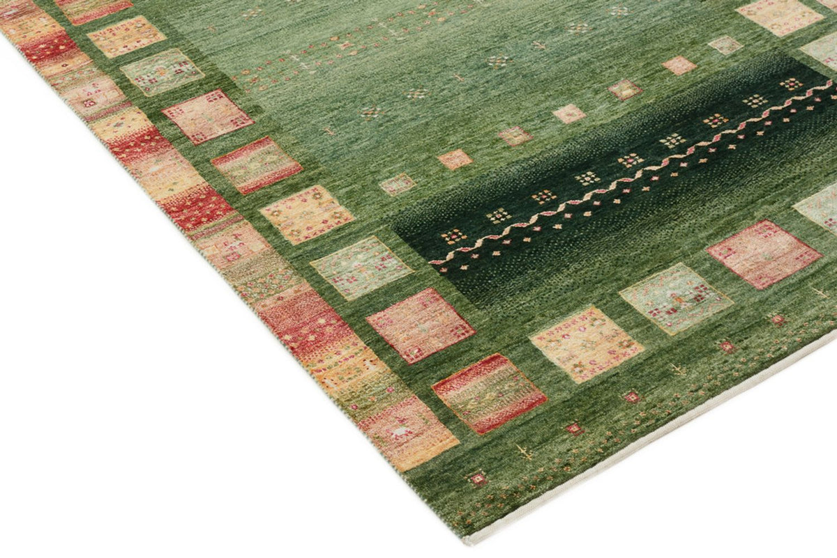 Alfombra de pasillo Alfombra Gabbeh - Loribaft Indus - 301 x 129 cm - multicolor