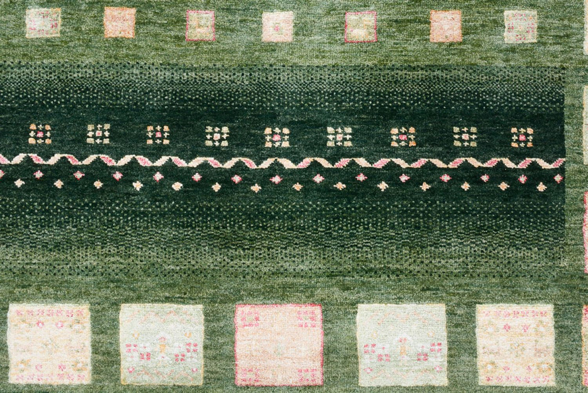 Alfombra de pasillo Alfombra Gabbeh - Loribaft Indus - 301 x 129 cm - multicolor