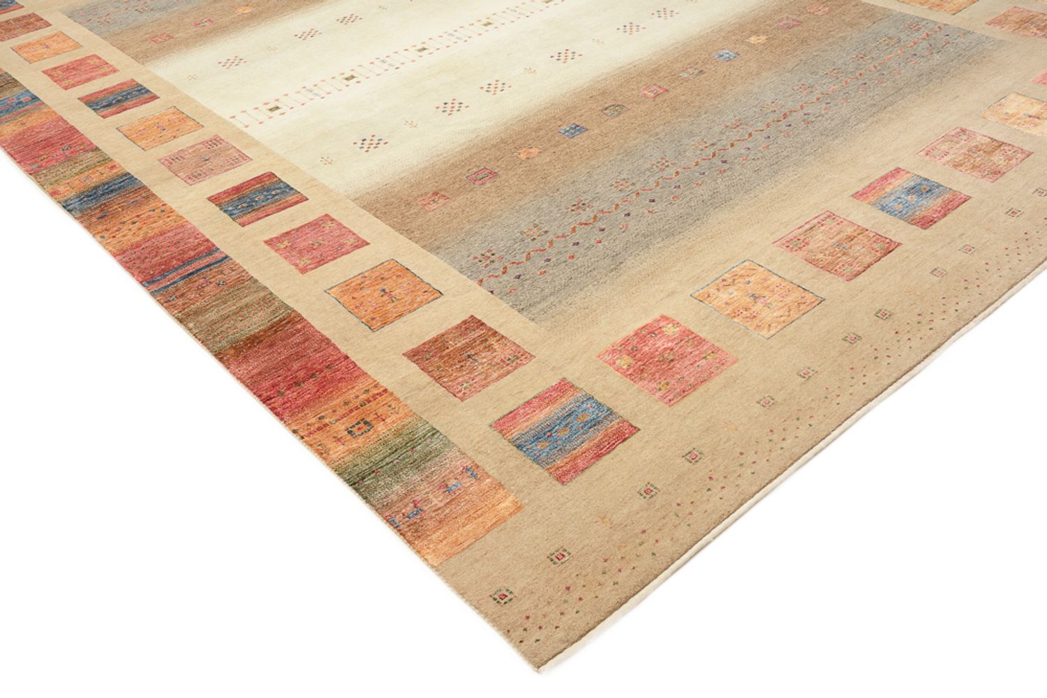 Alfombra Gabbeh - Loribaft Indus - 400 x 301 cm - multicolor