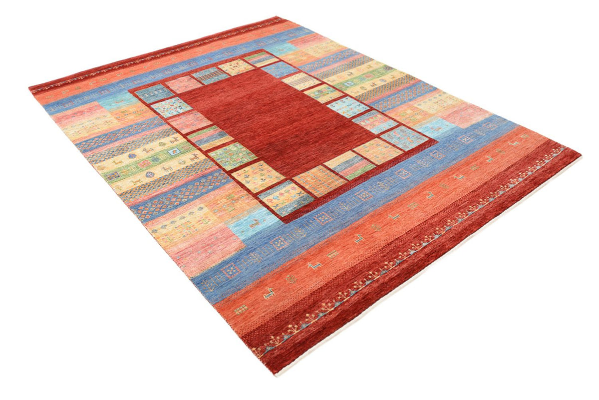 Alfombra Gabbeh - Loribaft Indus - 241 x 178 cm - multicolor