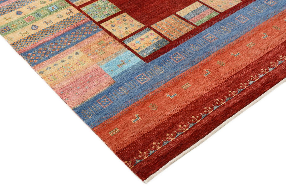 Alfombra Gabbeh - Loribaft Indus - 241 x 178 cm - multicolor