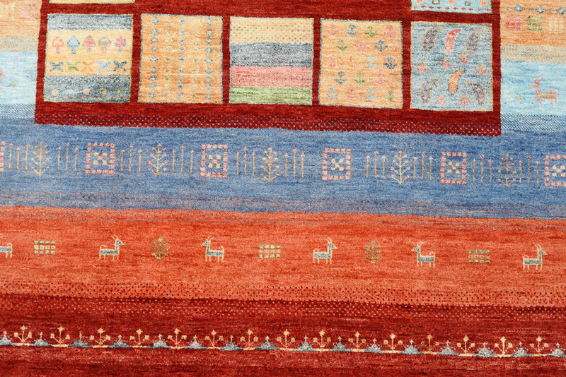 Alfombra Gabbeh - Loribaft Indus - 241 x 178 cm - multicolor