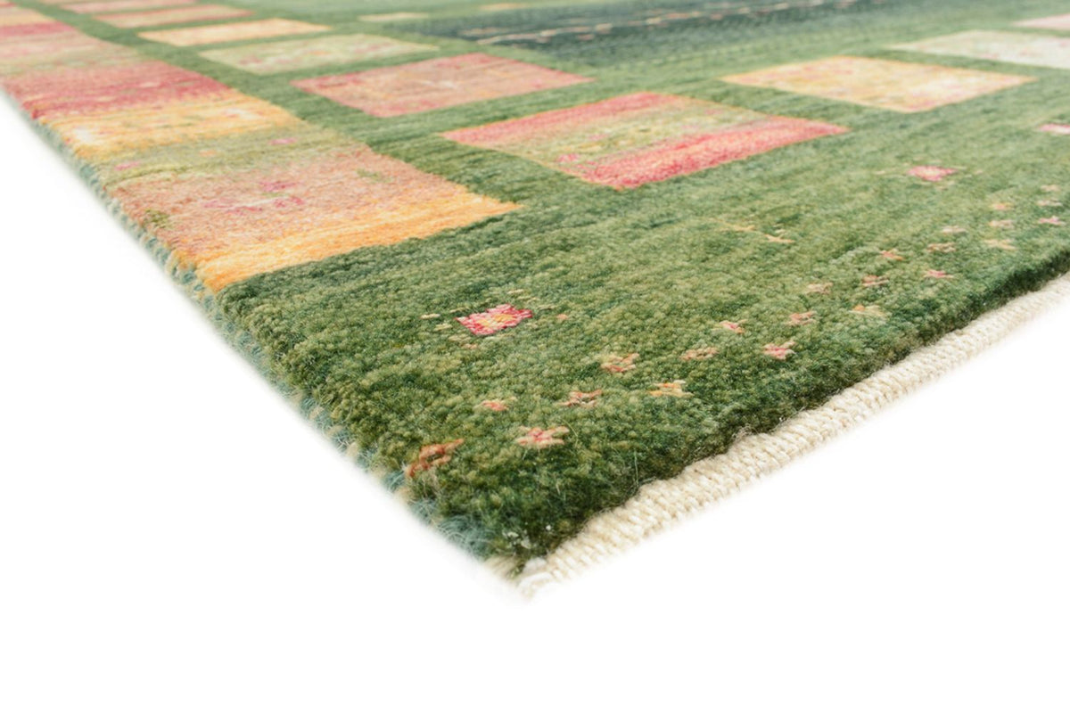 Alfombra Gabbeh - Loribaft Indus - 183 x 127 cm - verde