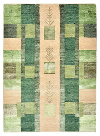 Alfombra Gabbeh - Loribaft Indus - 204 x 150 cm - verde
