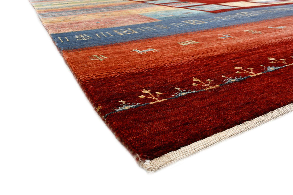 Alfombra Gabbeh - Loribaft Indus - 336 x 254 cm - rojo