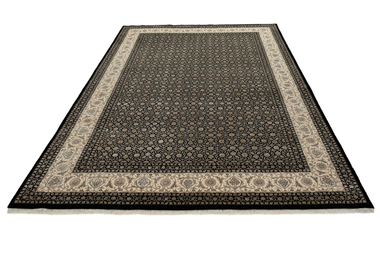 Alfombra oriental - Bidjar - Indus - 301 x 203 cm - beige oscuro