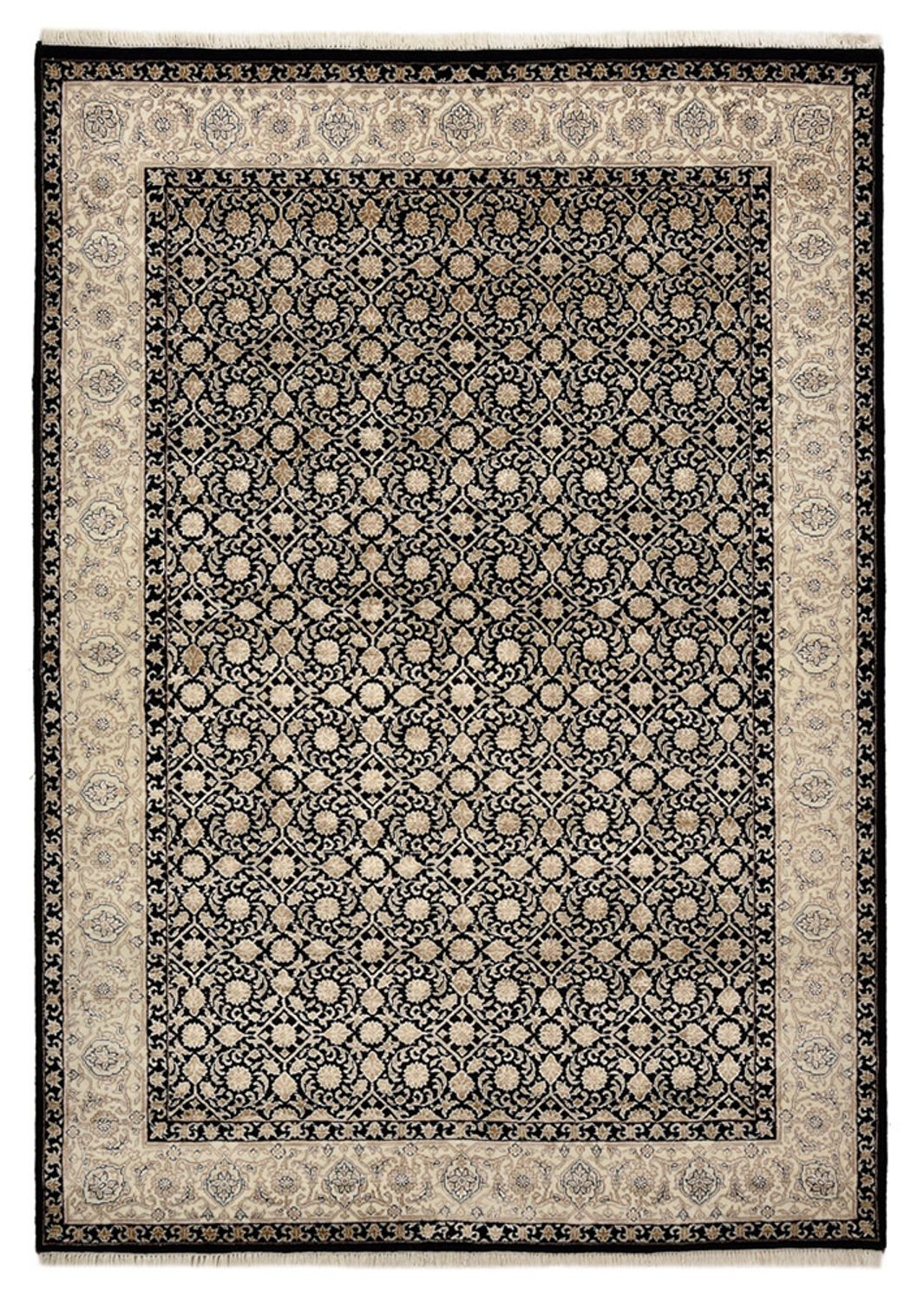 Alfombra oriental - Bidjar - Indus - 200 x 142 cm - beige oscuro