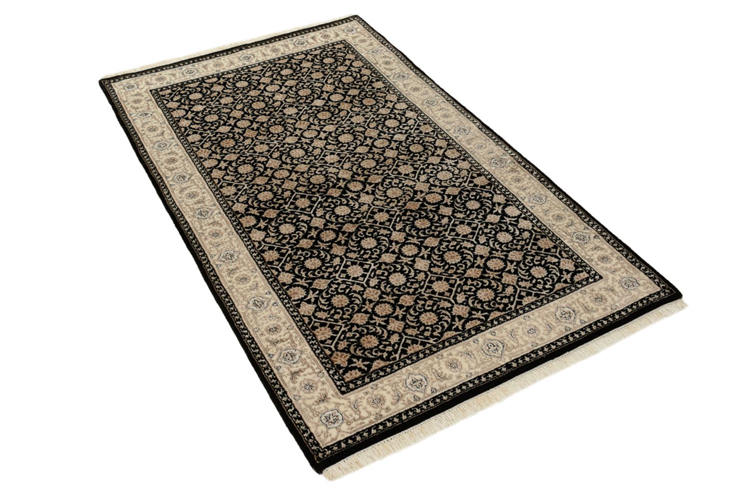 Alfombra oriental - Bidjar - Indus - 157 x 95 cm - beige oscuro