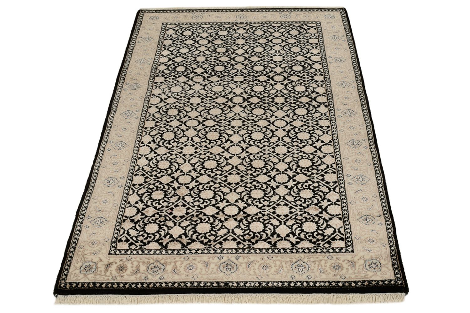 Alfombra oriental - Bidjar - Indus - 157 x 95 cm - beige oscuro