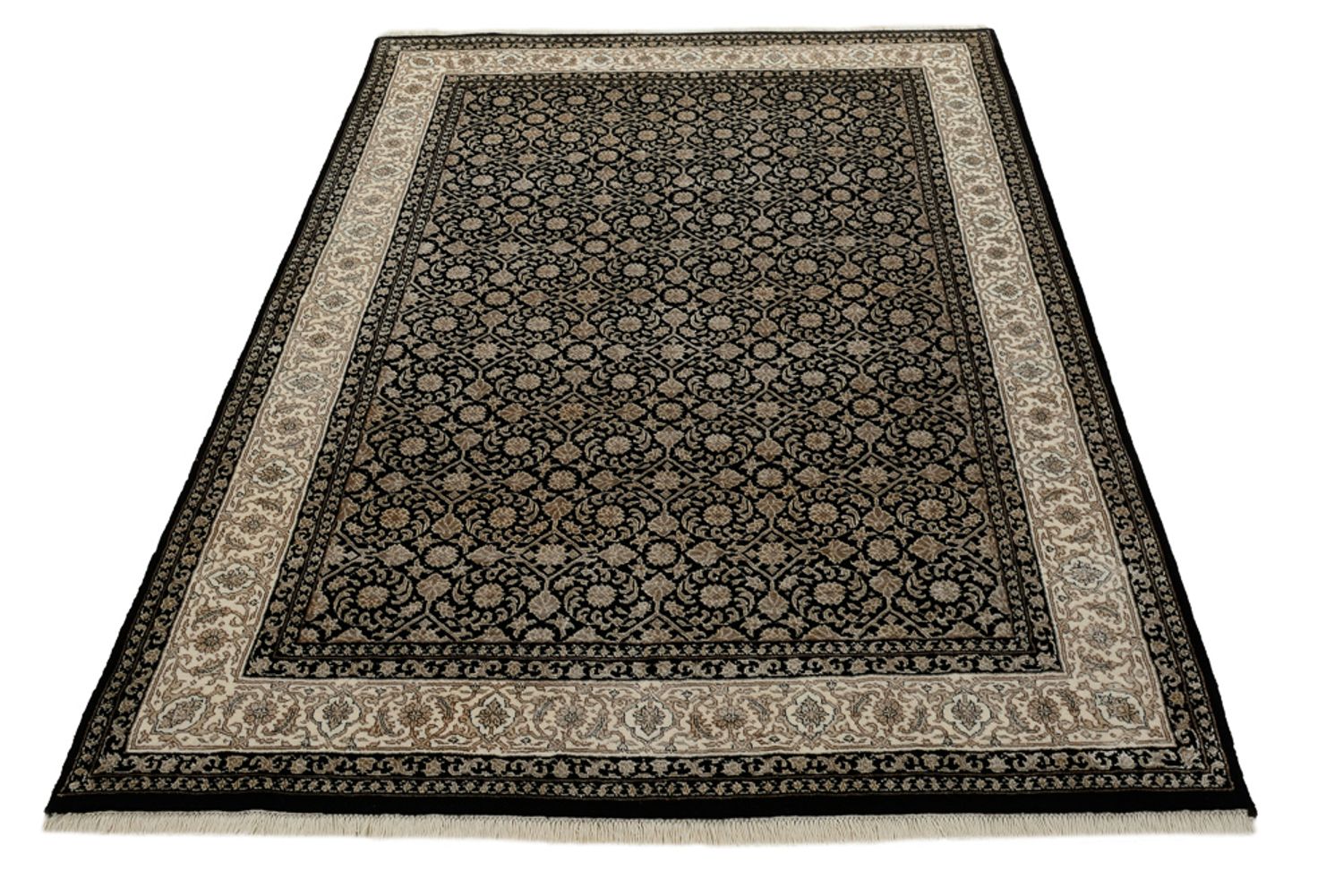 Alfombra oriental - Bidjar - Indus - 204 x 139 cm - beige oscuro