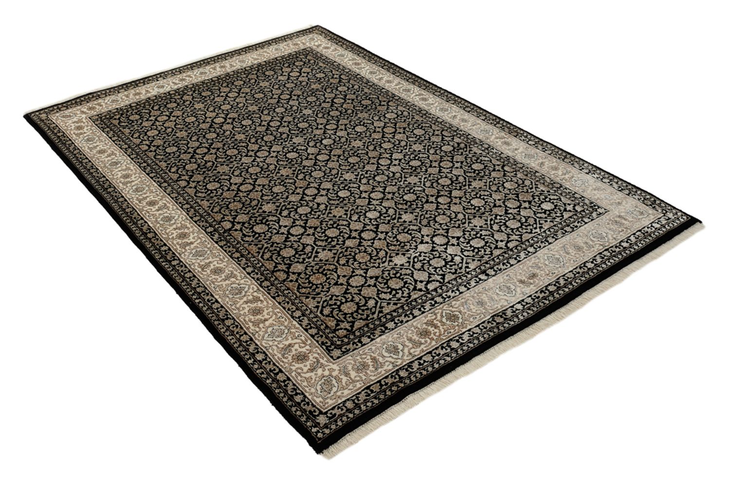 Alfombra oriental - Bidjar - Indus - 204 x 139 cm - beige oscuro