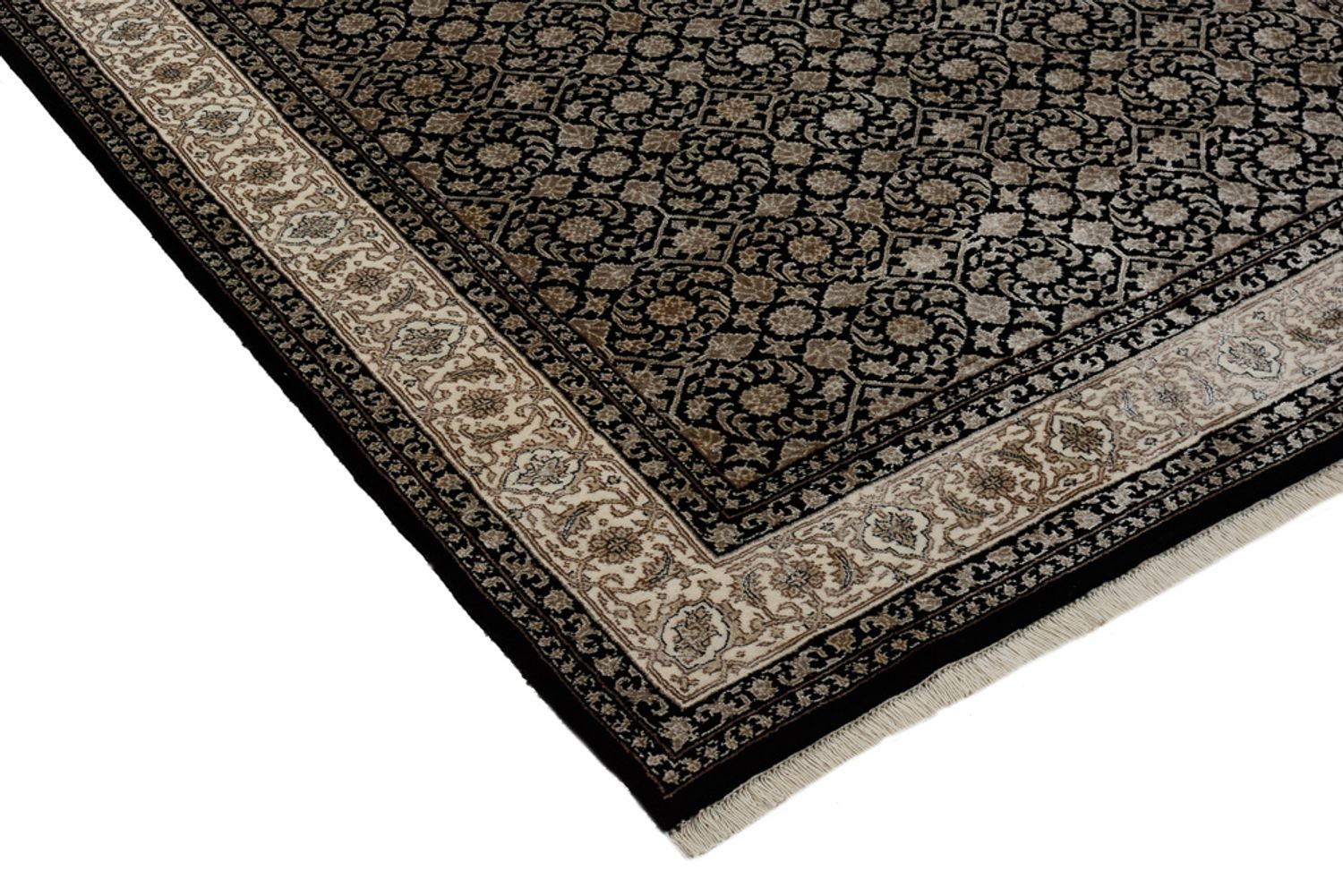 Alfombra oriental - Bidjar - Indus - 204 x 139 cm - beige oscuro