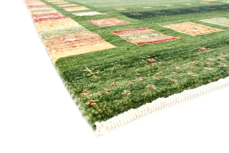 Alfombra Gabbeh - Loribaft Indus - 154 x 105 cm - verde