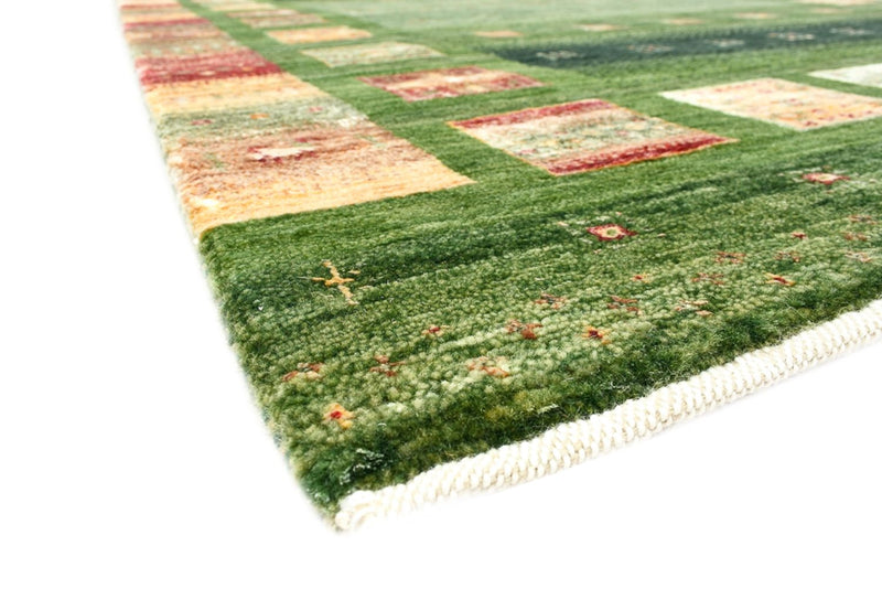 Alfombra Gabbeh - Loribaft Indus - 154 x 106 cm - verde