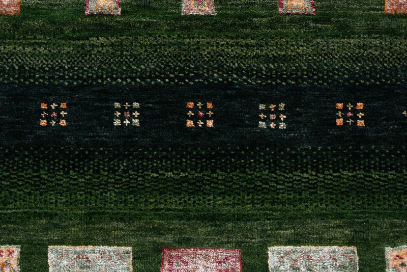 Alfombra Gabbeh - Loribaft Indus - 154 x 106 cm - verde