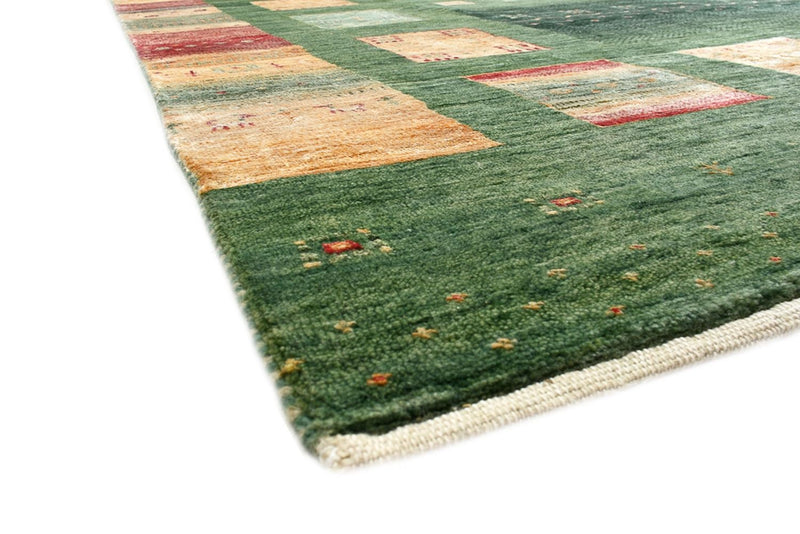 Alfombra Gabbeh - Loribaft Indus - 346 x 245 cm - verde