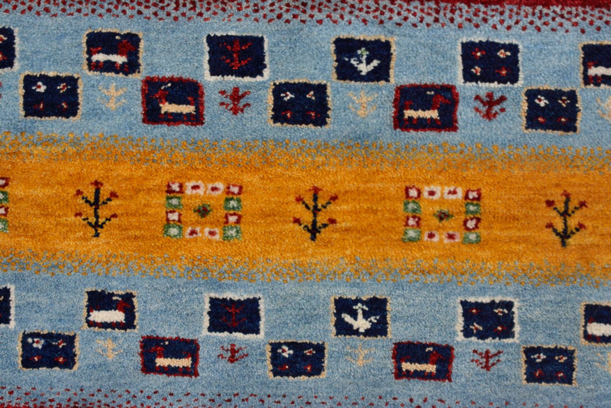 Alfombra Gabbeh - Loribaft Indus - 298 x 249 cm - beige claro