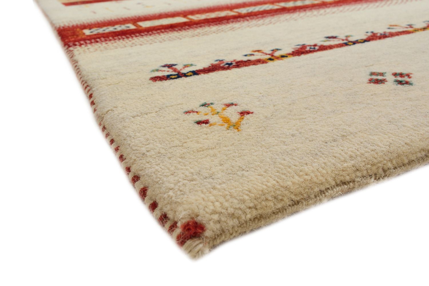 Alfombra Gabbeh - Loribaft Indus - 308 x 246 cm - beige claro