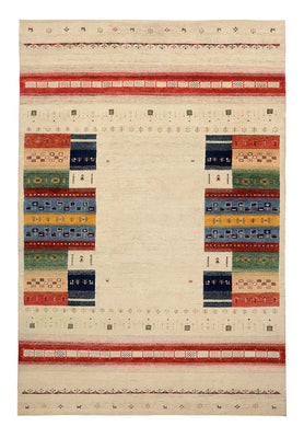 Alfombra Gabbeh - Loribaft Indus - 303 x 205 cm - beige claro