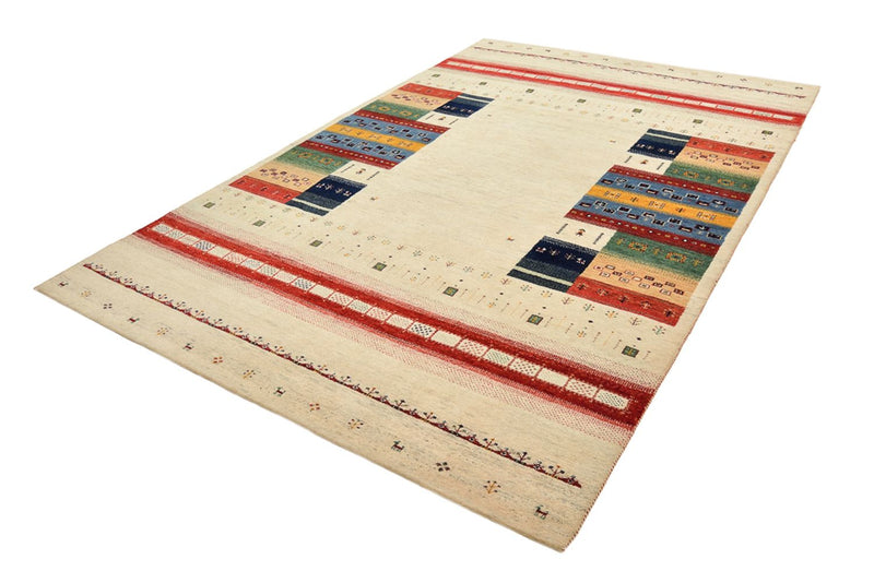 Alfombra Gabbeh - Loribaft Indus - 303 x 205 cm - beige claro