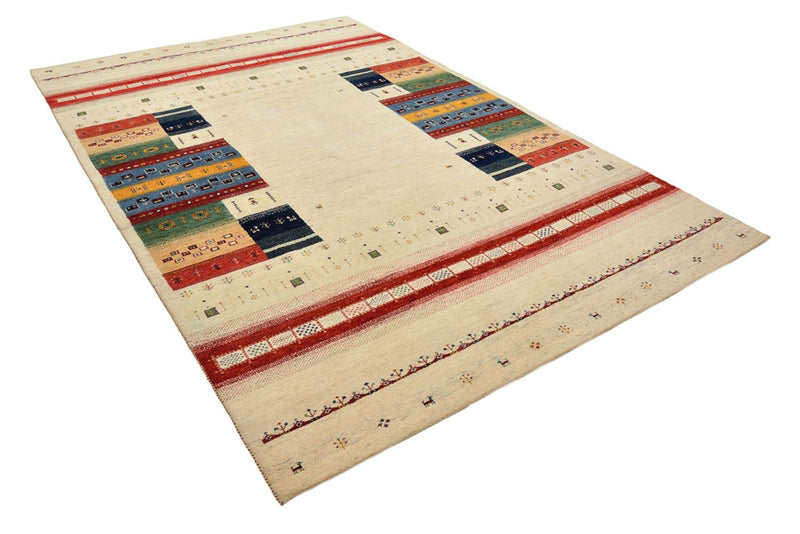 Alfombra Gabbeh - Loribaft Indus - 303 x 205 cm - beige claro