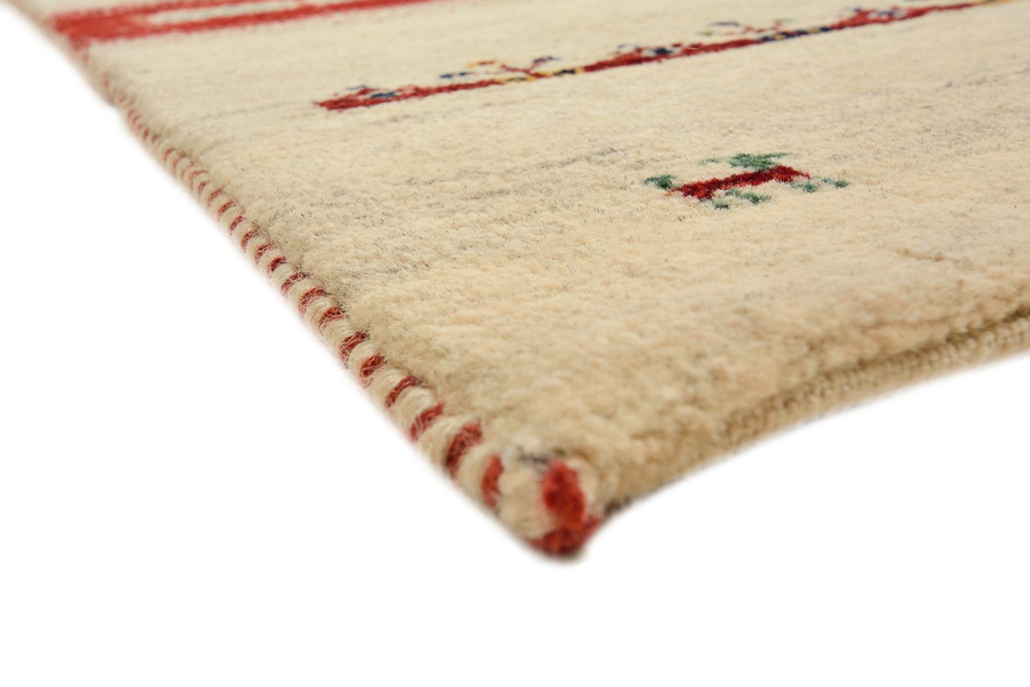 Alfombra Gabbeh - Loribaft Indus - 303 x 205 cm - beige claro