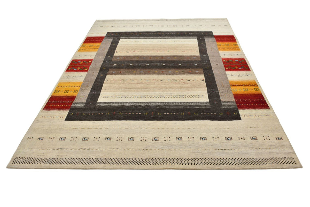 Alfombra Gabbeh - Loribaft Indus - 347 x 254 cm - beige claro
