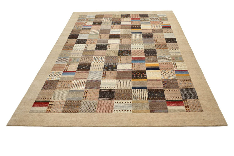 Alfombra Gabbeh - Loribaft Indus - 348 x 248 cm - beige oscuro