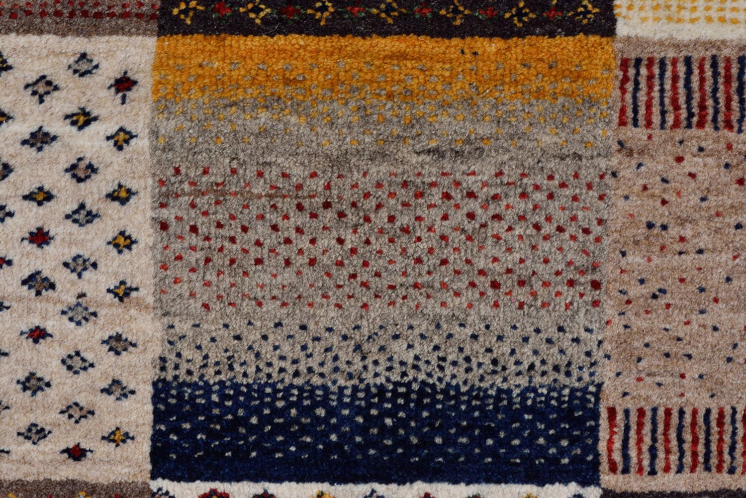 Alfombra Gabbeh - Loribaft Indus - 348 x 248 cm - beige oscuro