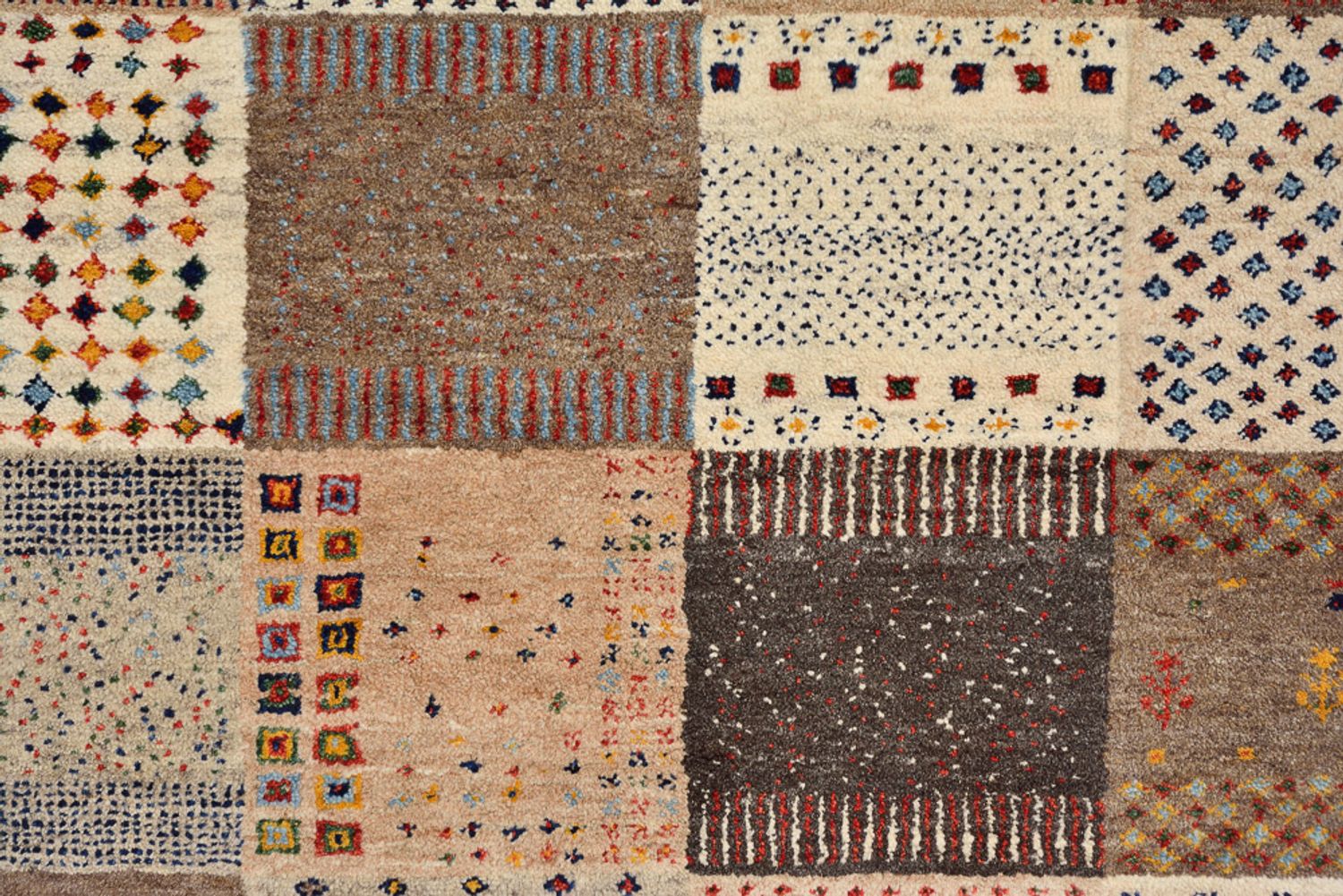 Alfombra Gabbeh - Loribaft Indus - 308 x 200 cm - beige oscuro