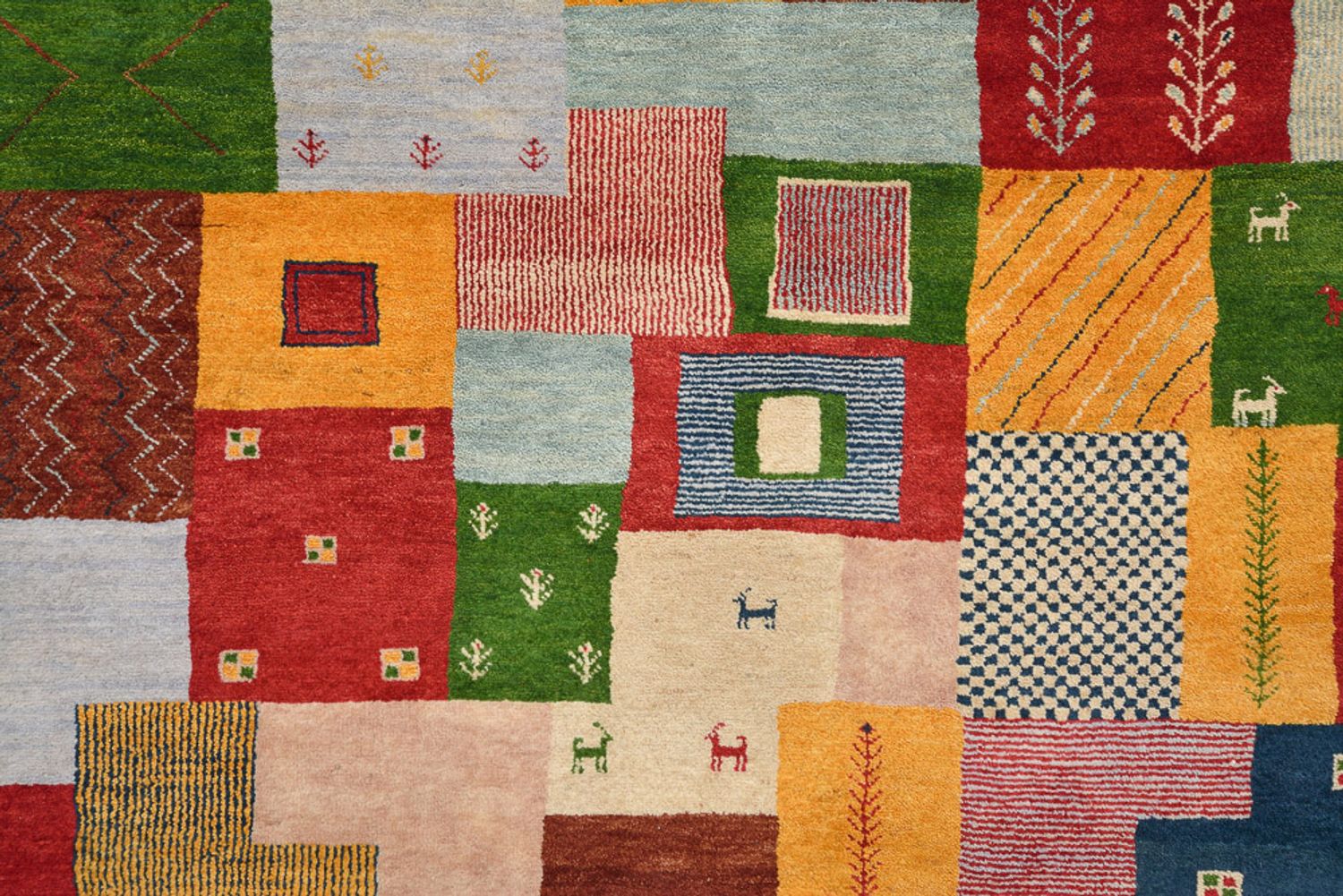 Alfombra Gabbeh - Loribaft Indus - 347 x 246 cm - multicolor