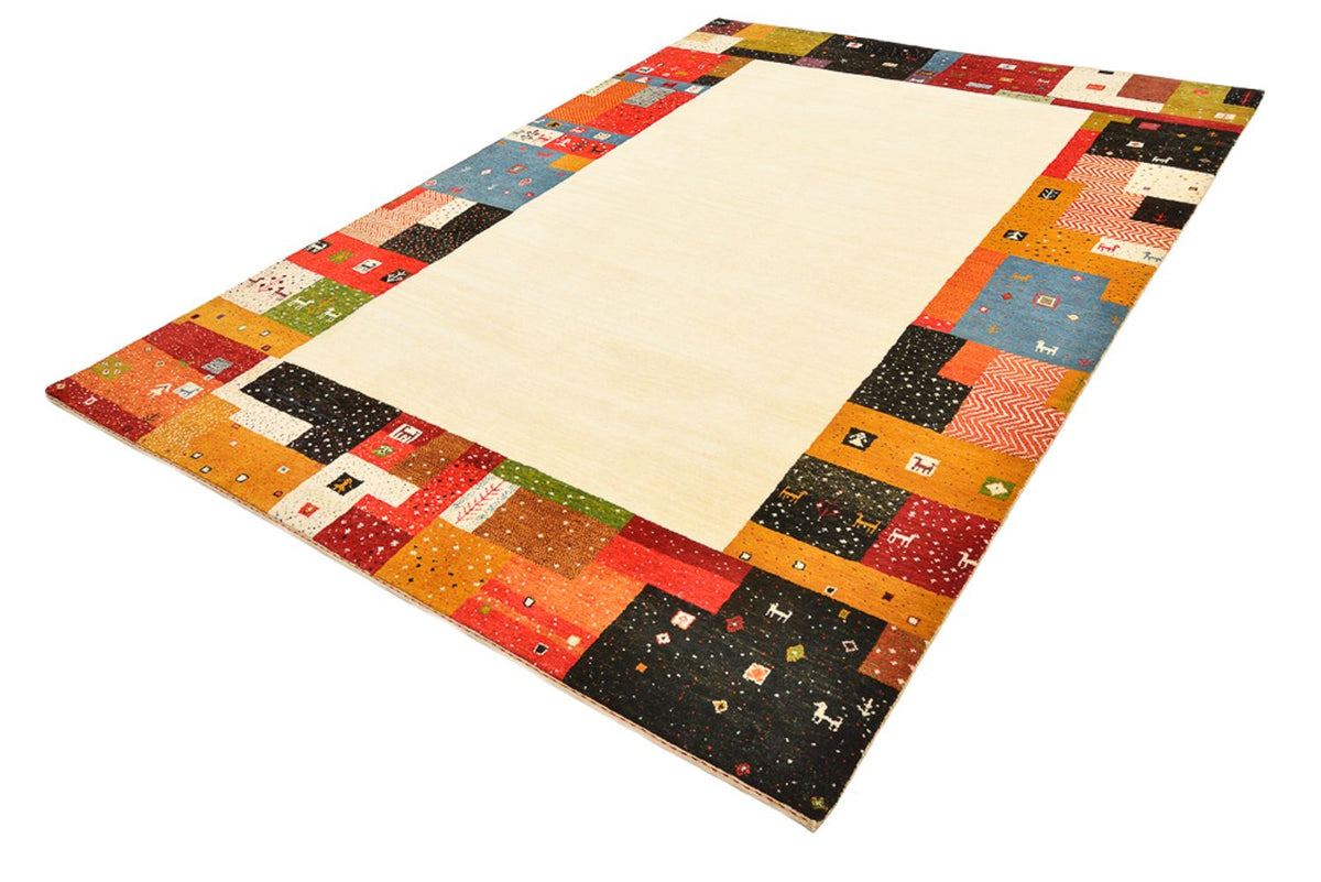Alfombra Gabbeh - Loribaft Indus - 294 x 207 cm - beige claro