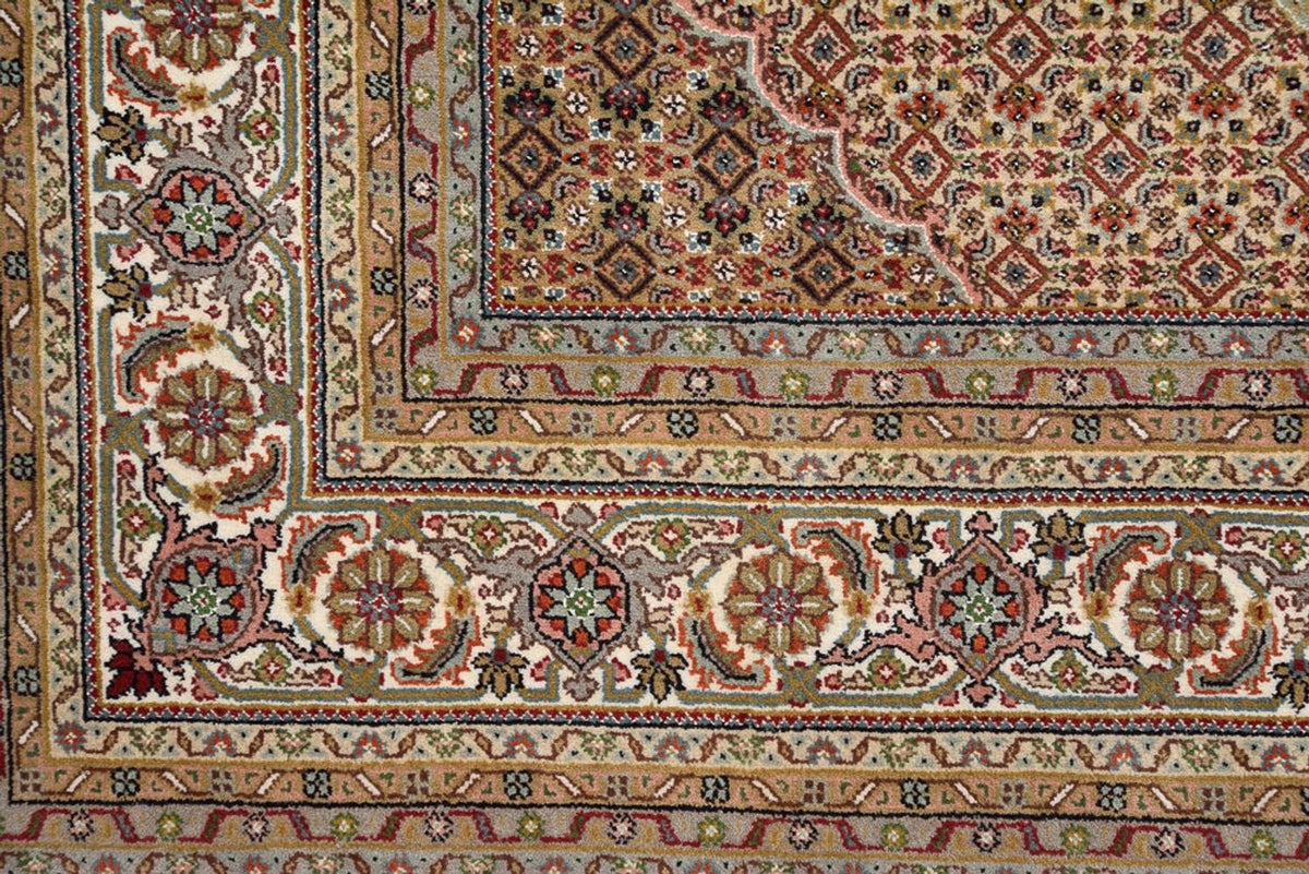 Alfombra oriental - Tabriz - 352 x 250 cm - beige oscuro