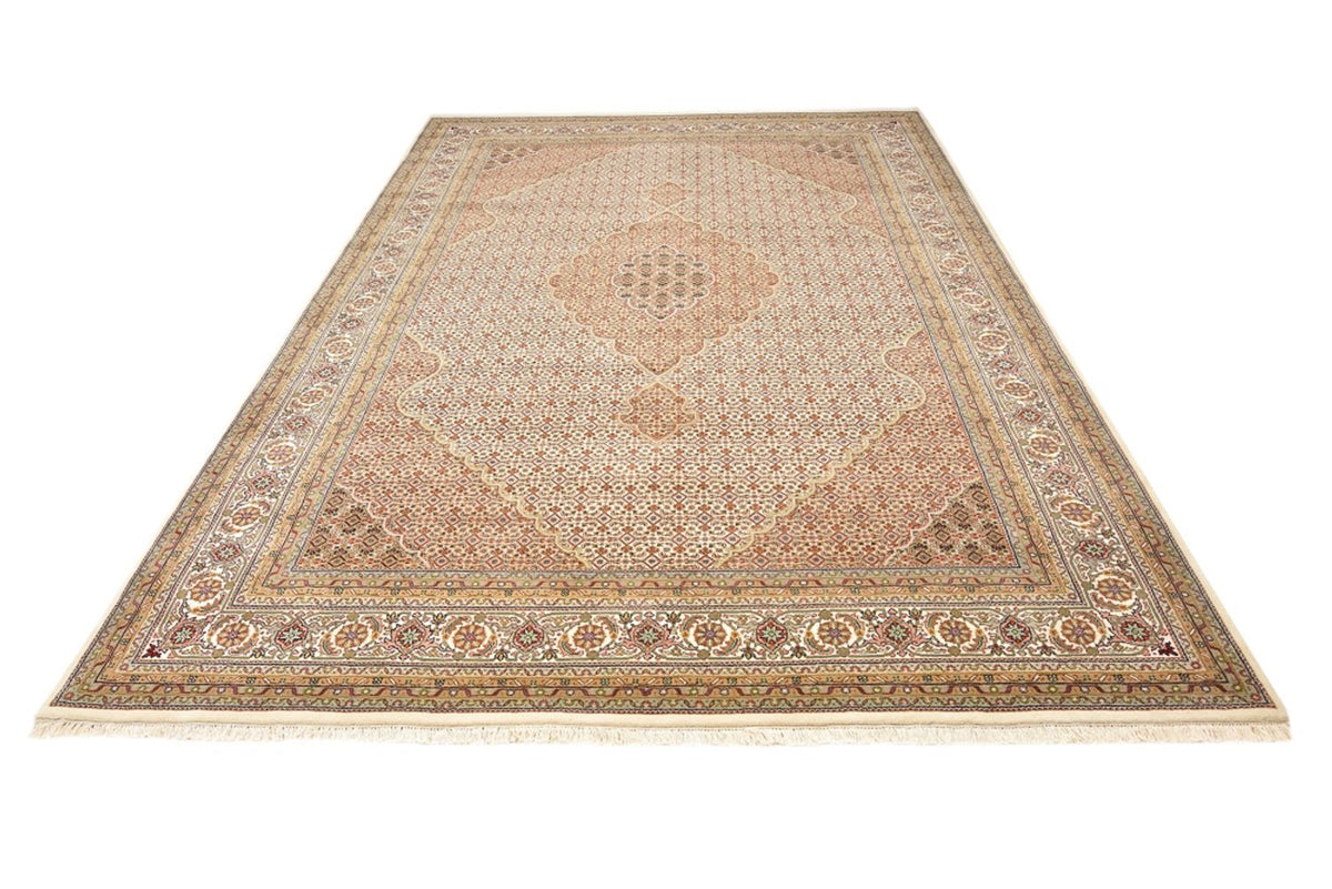 Alfombra oriental - Tabriz - 352 x 250 cm - beige oscuro