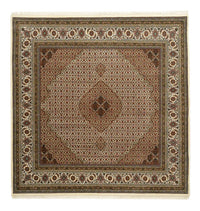 Alfombra oriental - Tabriz cuadrado  - 203 x 201 cm - beige oscuro