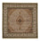 Alfombra oriental - Tabriz cuadrado  - 203 x 201 cm - beige oscuro