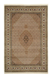 Alfombra oriental - Tabriz - 300 x 197 cm - beige oscuro