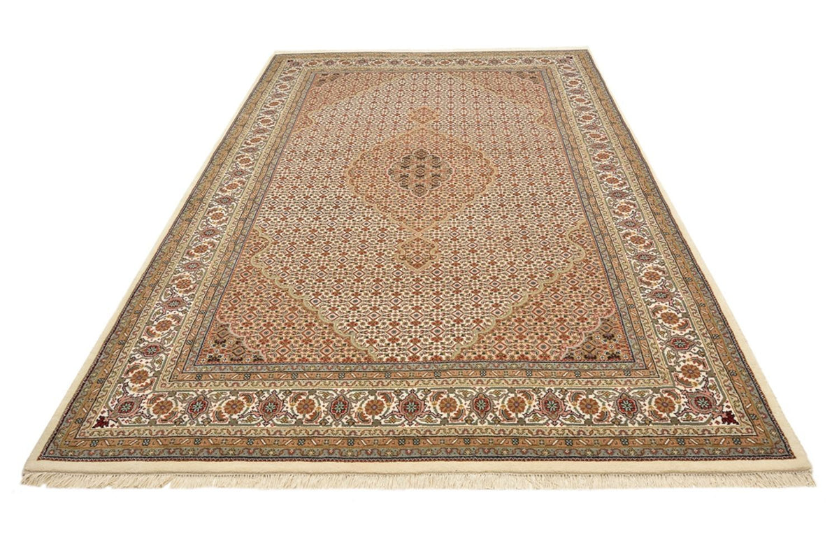 Alfombra oriental - Tabriz - 300 x 197 cm - beige oscuro